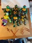 Vintage Teenage Mutant Ninja Turtles Figures TMNT Lot of 6 1980’s