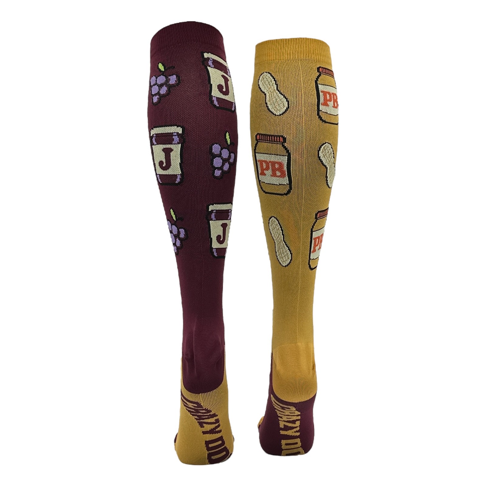 PBJ Funny Novelty Compression Socks for Women Unisex Size