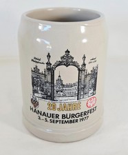 German Stoneware .5L Beer Stein 20 Jahre Hanauer Burgerfest 1977 Philippsruhe
