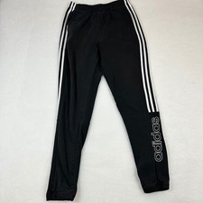 Adidas Mens Essentials French Terry Tapered 3-Stripes Pants Black GT9435 Size M