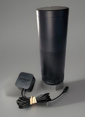 Amazon Echo 1st Gen Smart Speaker Black With Power Cord - Alexa.