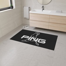 Penguin Golfer Logo Heavy Duty Floor Mat Ping Golf Club Entrance Rug