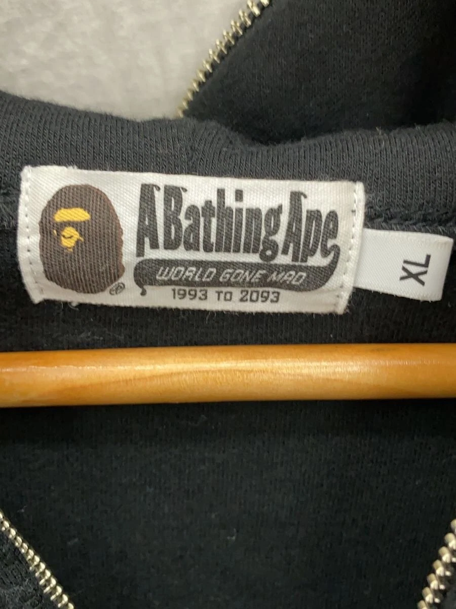 A BATHING APE (BAPE) Felpa con cappuccio zip A BATHING APE × BOUNTY HUNTER nera XL usata