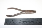 1800's small and cute pair of handmade pliers w/ an animal maker's mark NICE 4" — photo 1
