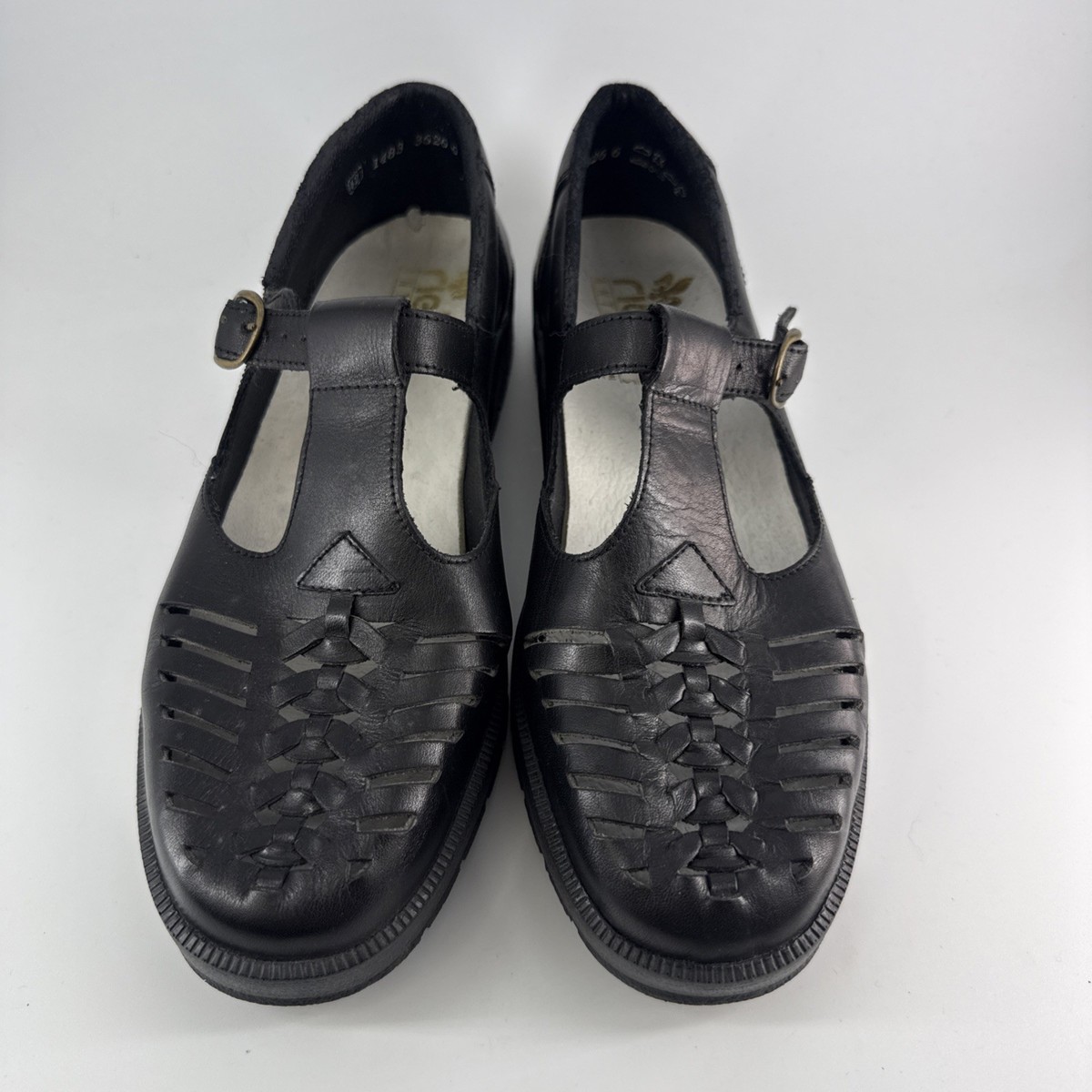 Rieker Antistress Women's Shoes MaryJane Strap Perforated Black 42