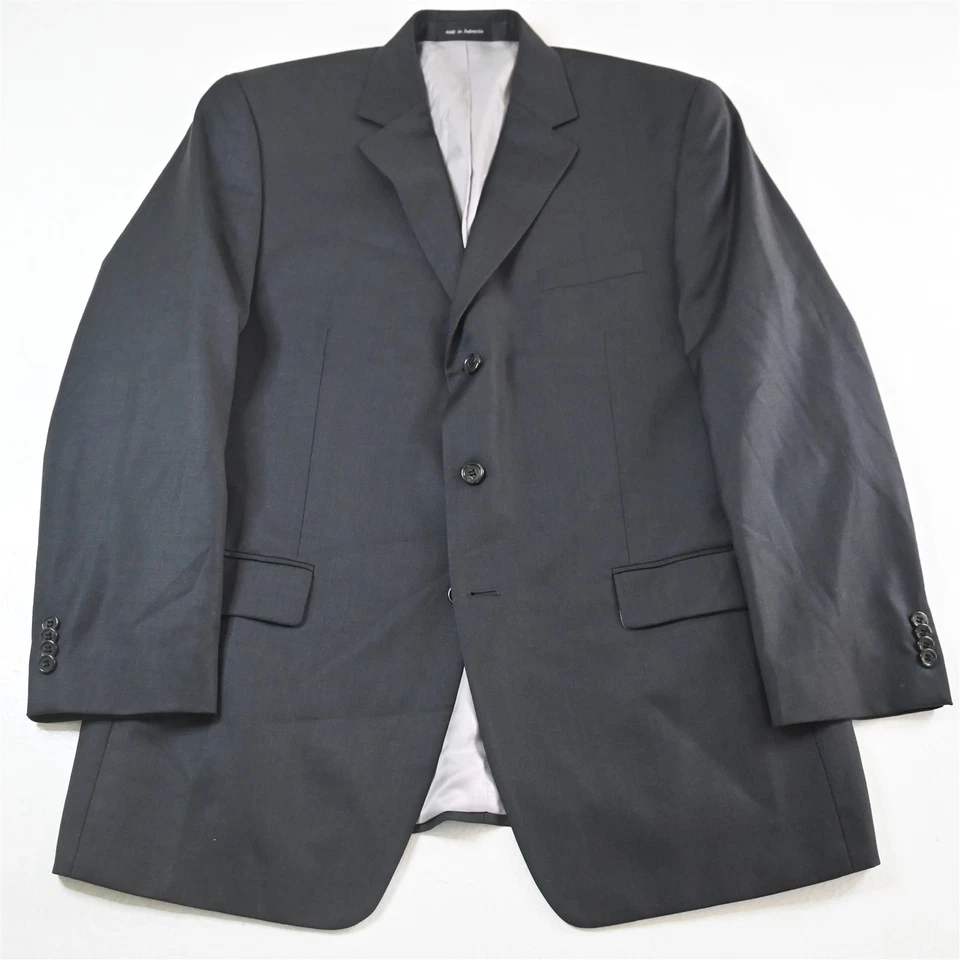 Michael Kors 44R 38x30 Gray 100% Wool Mens Jacket Pants Suit - Image 2 of 4