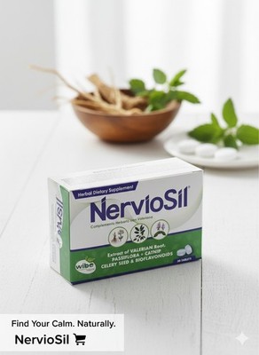 NERVIOSIL HERBAL SUPPLEMENT VALERIAN ROOT & PASSION FLOWER- 30 Tabletas
