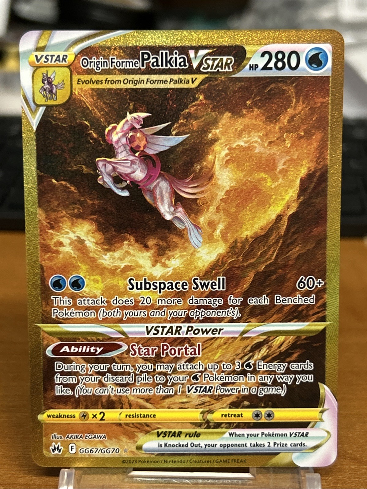 Pokemon Origin Forme Palkia VSTAR GG67/GG70 Secret Crown Zenith NM