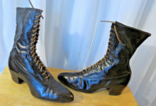 Boots Antique Victorian/Edwardian Era Brown Lace Up Women's Early 1900s