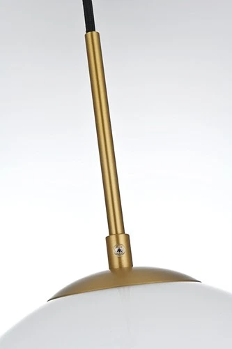 Elegant Lighting LD2213 Baxter 10"W Pendant - White - Picture 6 of 9