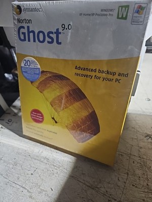 Norton Ghost 9.0  PC CD hard drive data files backup recover utility #p46