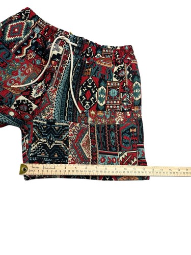 Maison Article Shorts Men’s L Jacquard Aztec Colorful Drawstring Snap Pocket - Picture 22 of 23