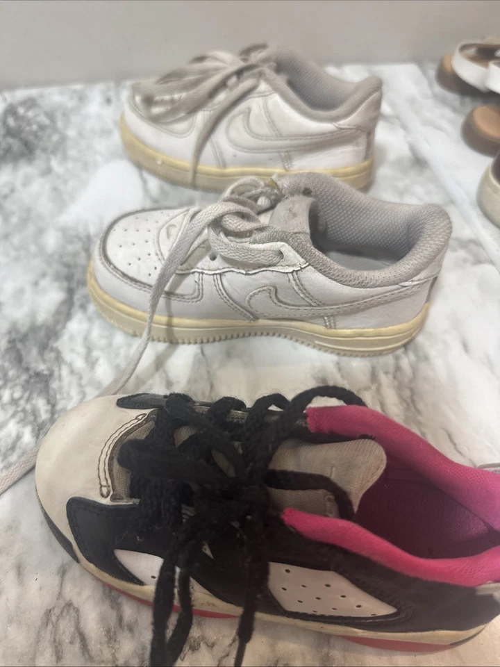 A lot of 7 toddlers shoes Nike, Air Jordan, Us Sports, Carters, Cat&jack. Sz6-8C - Image 4 of 4