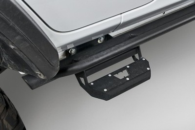 Warn Rock Slider Steps Black Steel Powder Coated Heavy Duty Off-Road Protection