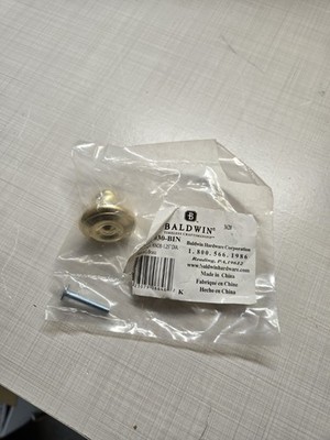 Baldwin 4655-030 Colonial Cabinet Knob 1.25'' Diameter Polished Brass Finish
