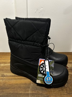 Ozark Trail Women s Quilted Winter Snow Boots All Black Size 9