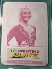 Olivia Dunne 1/1 2024 Leaf Printing Plate Exclusive Livvy One of One Magenta 918