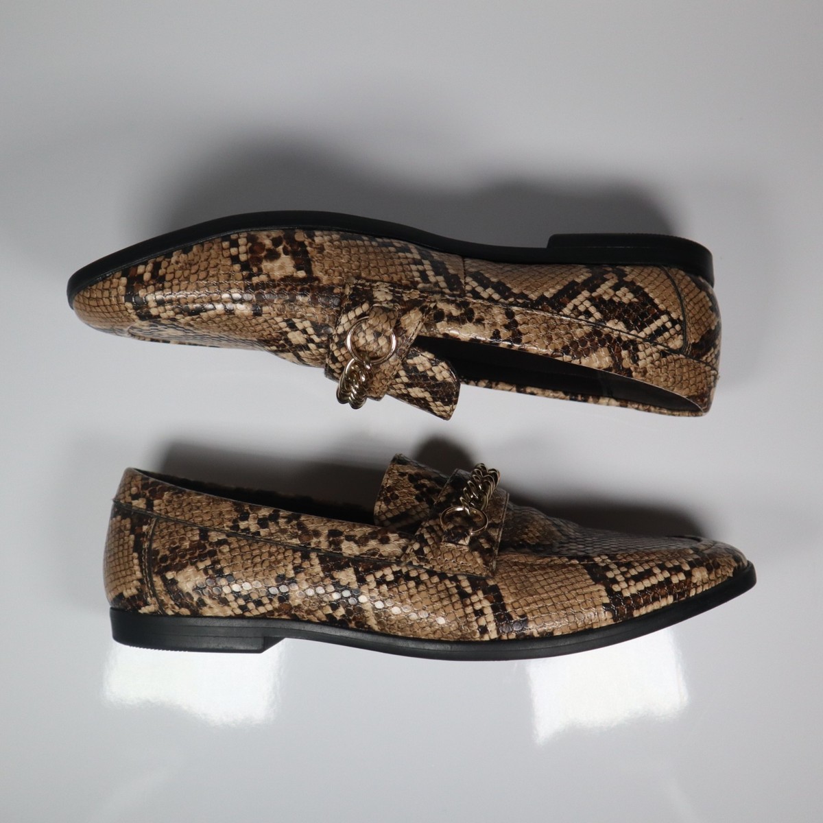 ASOS Design Men's Faux Snake Skin Print  Size 7 Loafers Shoes View 2