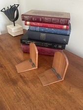 Vintage T G Newby Yew Bookends Book Ends