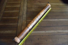 24" Rain Stick -WOOD hand carved nice detail