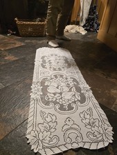 Lace Table Runner Vintage Handmade