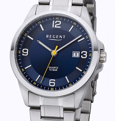 Sportliche Regent F-1287 Edelstahl 39 mm Herrenuhr 10 BAR WR UVP* 89,90 EUR