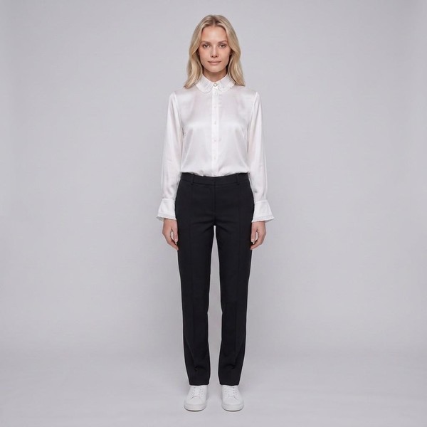 Maje Stoffhose Tapered Schwarz Gr. 38 FR Damen MFPPA00438-image
