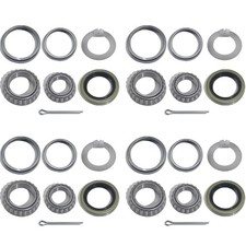 4 Sets 3500 LB Boat Trailer Axle Bearing Kits, L68149 L44649 Bearing Kits,