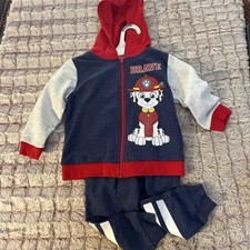 Nickelodeon Paw Patrol 2 Pc Set Size 3T Zip Hoodie  Joggers