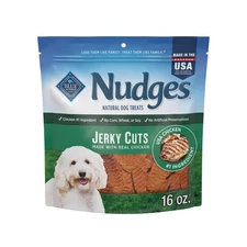 Blue Buffalo Nudges Jerky Bites Dog Treats Chicken 16oz Natural, Made in USA