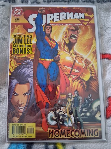 Superman #203 DC Comics May 2000 Michael Turner Joe Kelly Jim Lee Sketchbook