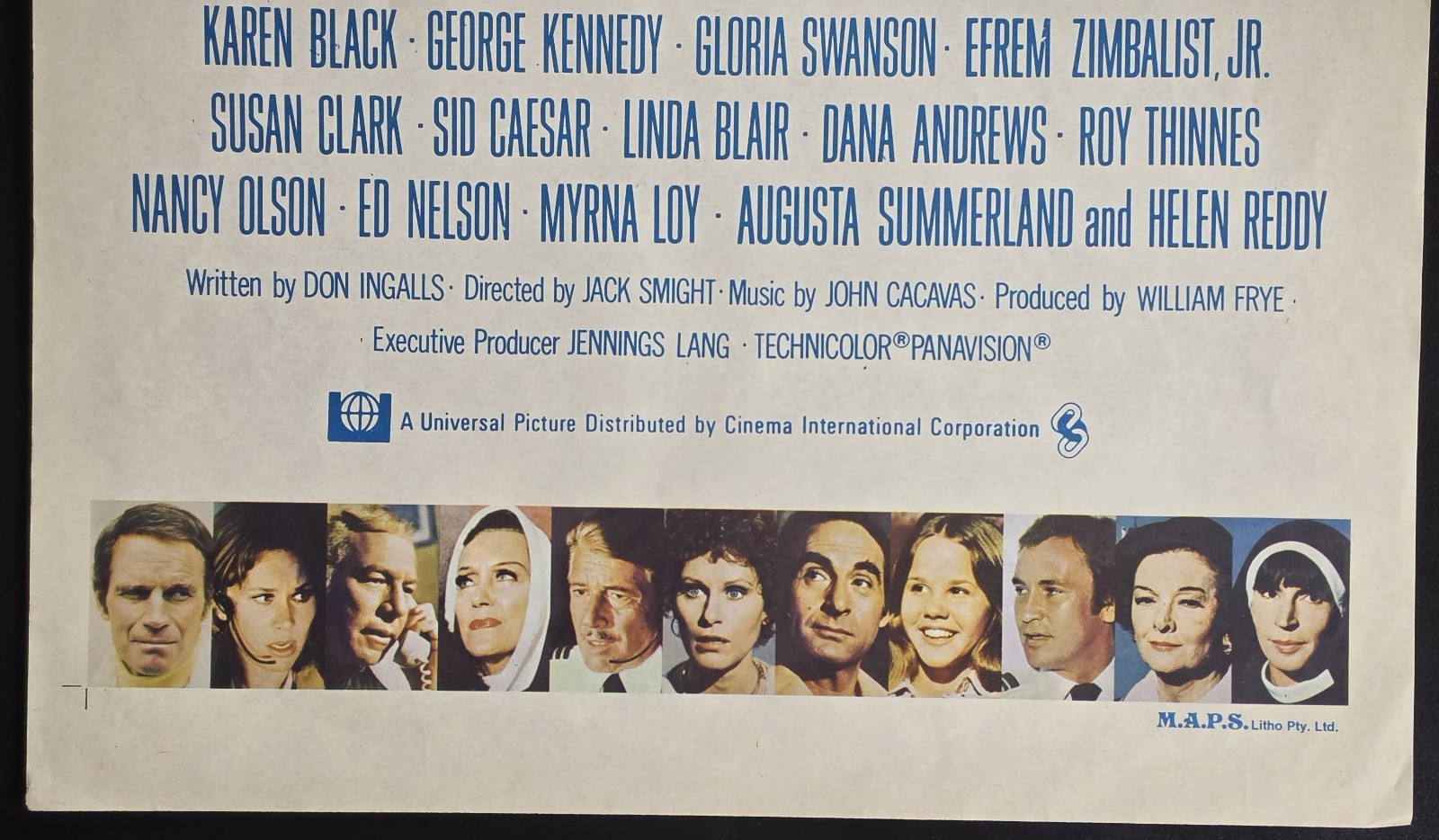 1975 Airport 1975 Original Australian Daybill Movie Poster Charlton Heston E image 3