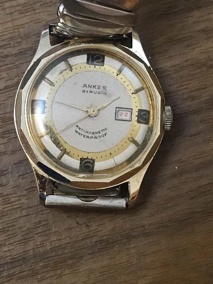 Relógio de pulso vintage alemão Anker - Imagem 3 de 4