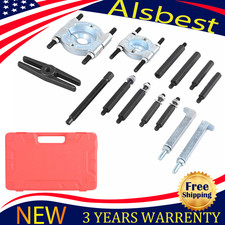 14 Pcs Bearing Puller Set Bearing Separator Splitter Tool With Case 5 Ton Us