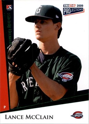 2009 TRISTAR PROjections Green #15 Lance McClain /50 - BB