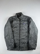 patagonia kids medium nano puff brick quilt jacket black