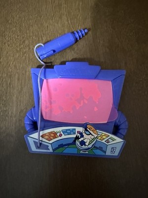Cartoon Network 1999 Dexters Laboratory Writing Tablet Subway Fast Food Kids Toy