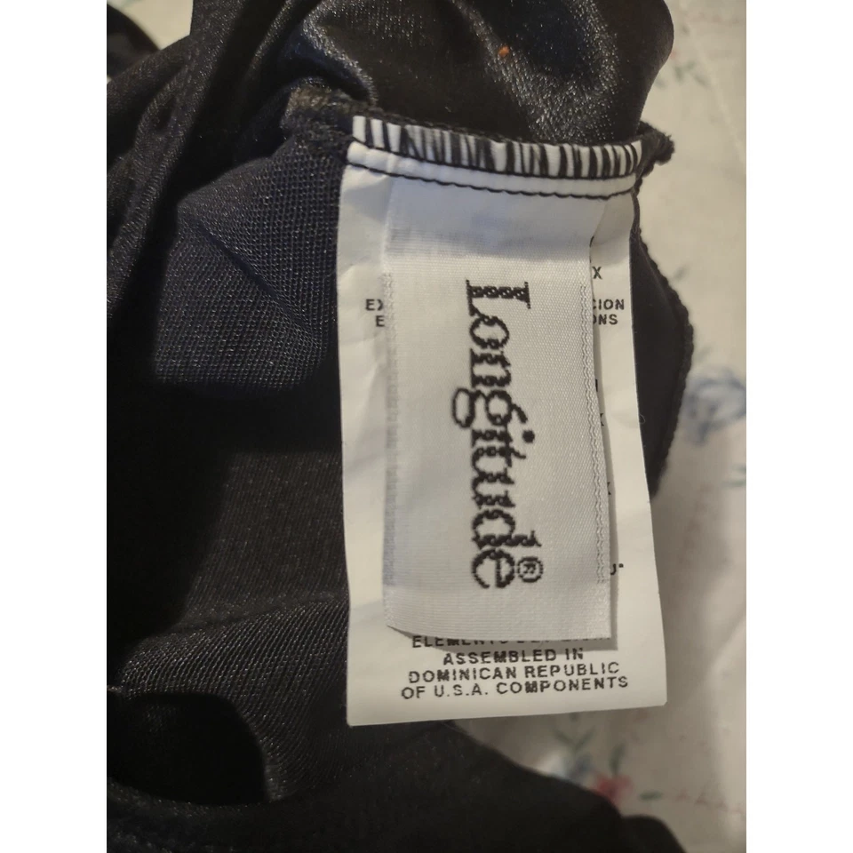 Traje de baño de una pieza Longitude años 80 de colección M rosa/negro retro playa piscina vacaciones  Foto 3 de 4