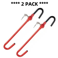 2PACK Pedal To Steering Wheel Lock Vehicle Anti-Theft Device Fits Most Cars new