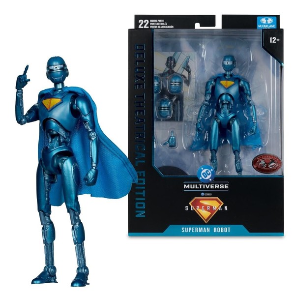 Mcfarlane Superman (2025) Dc Multiverse Deluxe Action Figure Superman Robot (Red-image