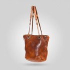 SW Spaghetti Western Swc138Atan Shoulder Bag Vintage Handmade Drum Dyed Genuine