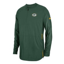 Nike Men's Green Bay Packers Lockdown Half Zip Pullover Jacket Green Medium