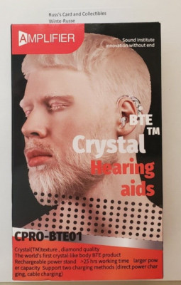 Amplifier Crystal BTE Hearing Aids CPRO-BTE01 New Open Box