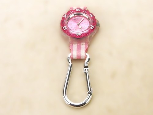 Clip Watch, Dakota #9652-3 (Pink), Water Resistant w/H2O Box - Picture 2 of 7