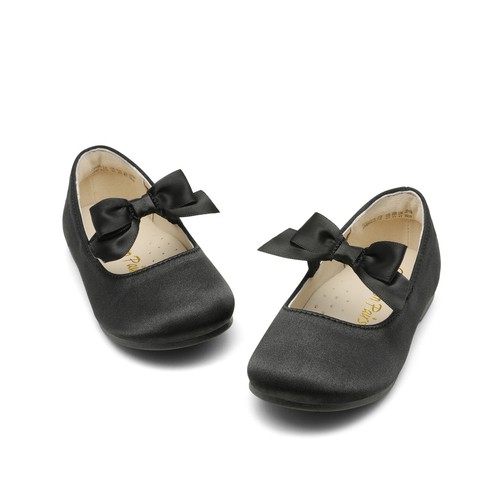 Baby Girls Flat Shoes Lightweight Bow-knot Slip On Party Mary Jane Shoes - Picture 1 of 11