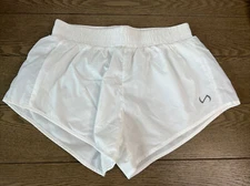 TLF Apparel Train N Run Pace Shorts White Active Wear Fitness Trainer Shorts S