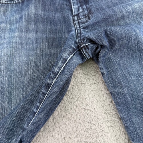 7 for All Mankind Dojo Jeans 29 (32x27) Low Rise Bootcut Bedazzled Embroidered - Picture 11 of 18
