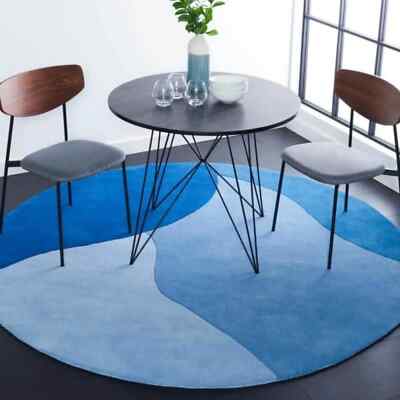6x9 Hand-Tufted  Rug - Handmade Abstract Cloud Design, Soft & Durable Wool Rug