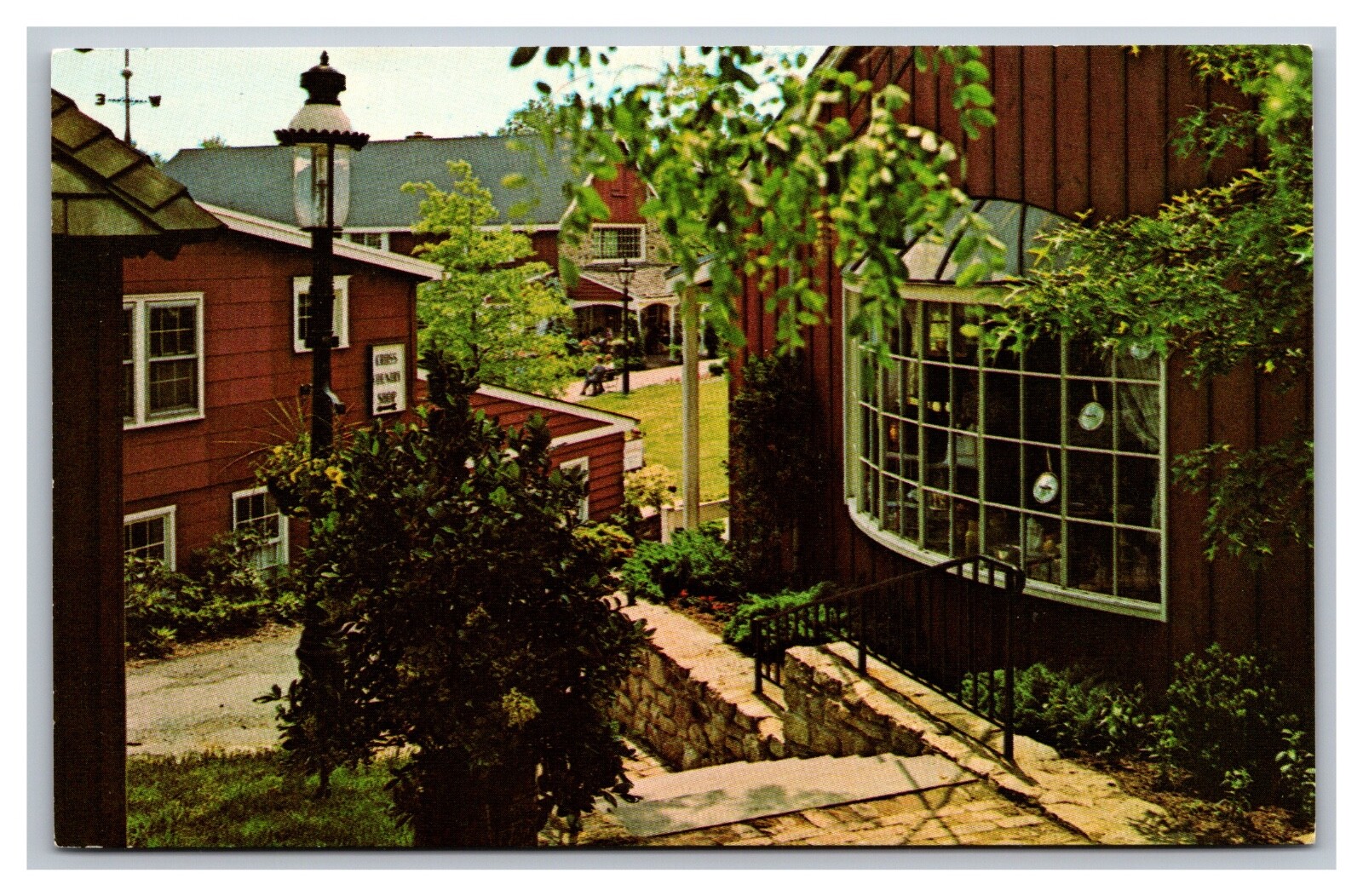 Lahaska PA Pennsylvania Peddler's Village Green Cock 'N Bull Restaurant Postcard eBay