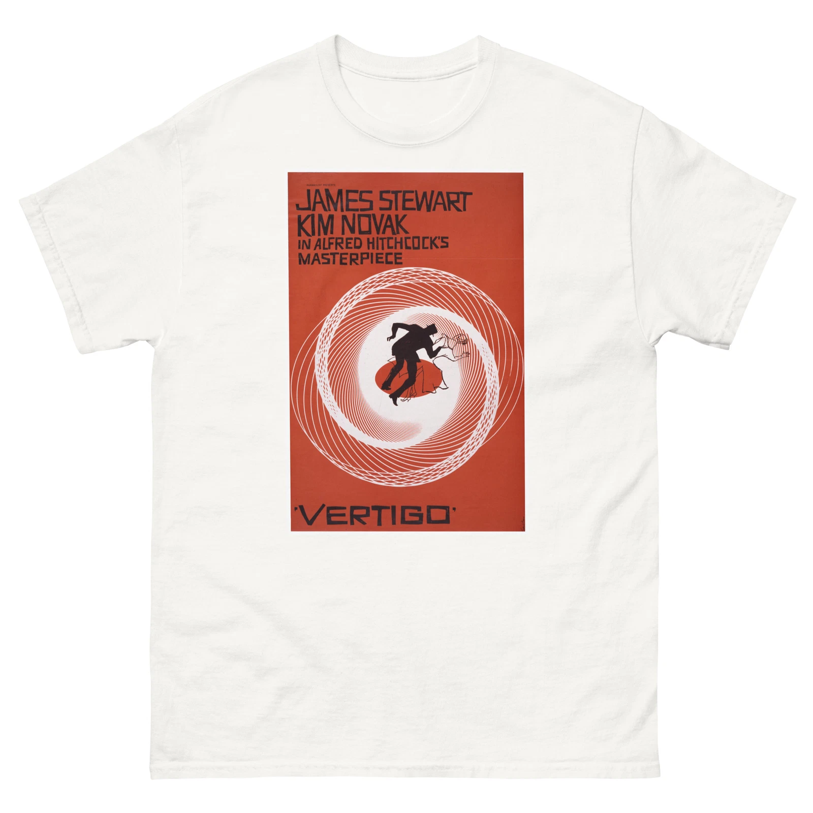 Vintage 1958 Hitchcock Vertigo Movie Poster Unisex T-Shirt